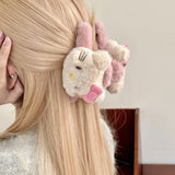 HA226 - Pink Plush kt double-sided grab clip