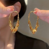 E1671 - Metal U-Shaped Earrings