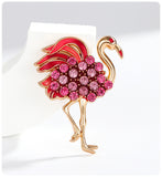 XSB200 - Swan Rhinestone Saree Brooch