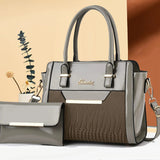 H1923 - Crocodile Pattern Fashion Handbag Set