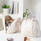 MB001 - Marbled Makeup Organizer Bag with Partition Storage