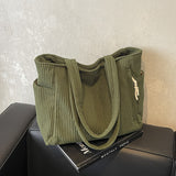 CL1377 - Elegant Zipper Closure Tote Bag