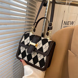 CL959 - Simple Plaid Checked Bag