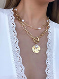 XN004 - Double layer pearl necklace