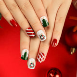 NA048 - Christmas Themed Press On Nails