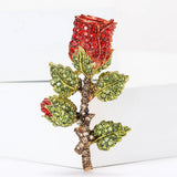 XSB203 - Elegant Rose Saree Brooch