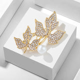 XSB061 - Golden Leaves Brooch