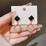 XE197 - Retro Square Drop Earrings