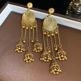 E1693 - Elegant Tassel Drop Indian Earrings