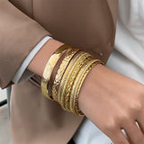 B930 - Stacked Golden Bracelet