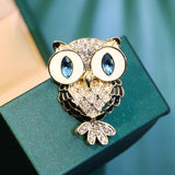 XSB144 - Elegant Owl Saree brooch