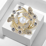 XSB039 - Golden Butterfly Brooch