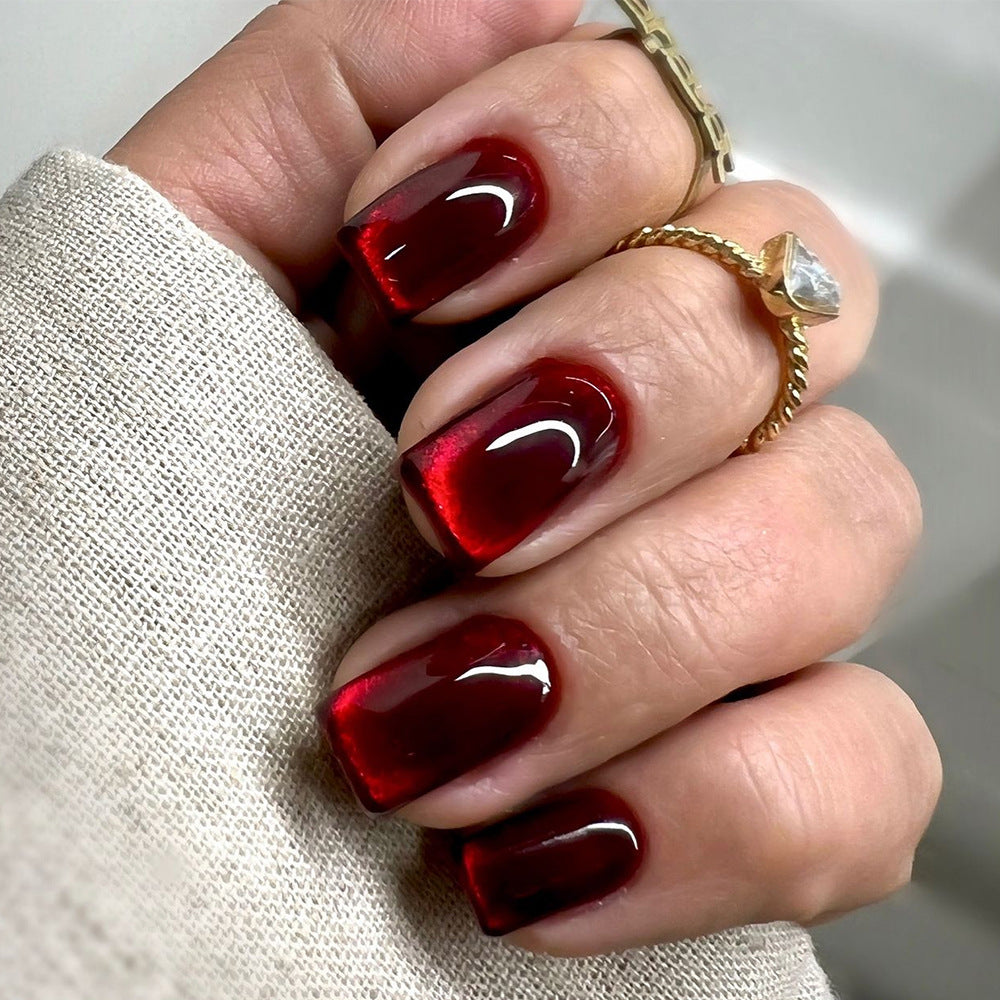 all the little royals: inner cateye glam Images High... NA030 - Red Cat Eye Glam Nails โ Mirror Mirror