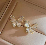 XE200 - Vintage Butterfly Stud Earrings