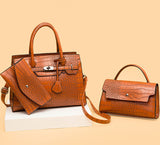 H1880 - Elegant Classic Brown Handbag