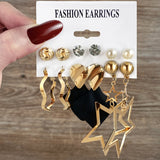 E1620 - Korean Fashion Retro Earring Set