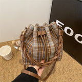 CL1212 - Classic Women's Plaid Woven Handbag