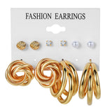 E1613 - Korean Fashion Geometric Earring Set