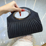 CL1383 - Elegant Black Evening Party Bag