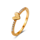 R634 - Golden Heart Ring