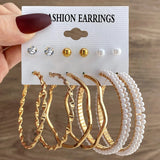 E1623 - Korean Fashion Retro Earring Set