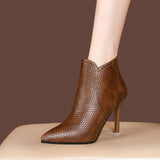 SH303 - Stiletto high heel ankle boots