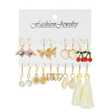E1619 - Korean Fashion Geometric Earring Set