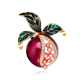 SB316 - Pomegranate Plant Brooch