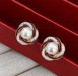 XE232 - Elegant Pearl Stud Earrings