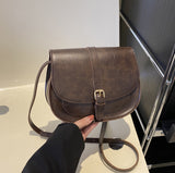CL1285 - Retro Vintage Dark Brown Messenger Bag