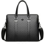 BM050 - Retro Genuine Leather Black Men's Messenger Bag