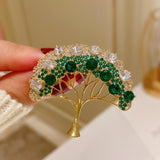 XSB186 - Korean Sparkling Tree Brooch