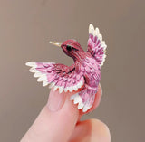 XSB115 - Purple Bird Saree Brooch