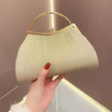 CL1239 - Retro Full Diamond Chain Square Wedding Bag