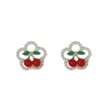 E1491 - Colorful Flower Earrings