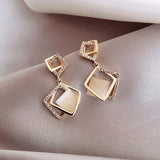 E1432 - Korean Square Earrings