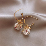 E1590 - Elegant Gold Drop Earrings