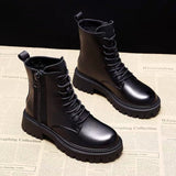 SH424 - British Mid Calf Retro Luxury Boots