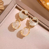 XE230 - Opal Gemstone Drop Earrings