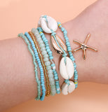 B967 - Beaded Seashell Bracelet