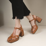 SH360 - Hollow Roman high heels