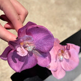 HA221 - Phalaenopsis Flower Purple Hairclip