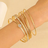 B932 - Stacked Golden Bracelet