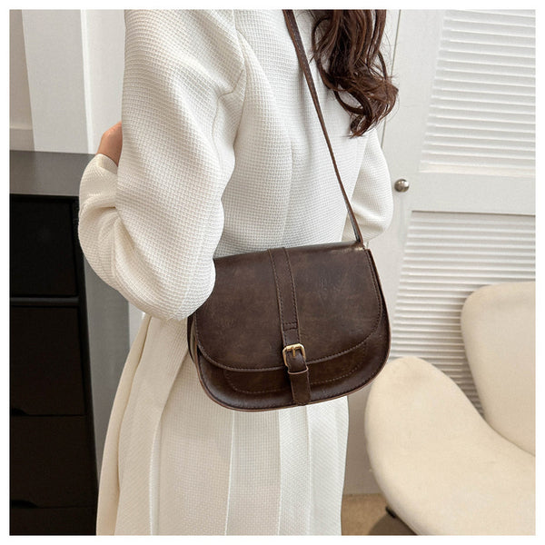 CL1285 - Retro Vintage Dark Brown Messenger Bag – Mirror Mirror