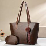 H1953 - Korean Simple Shoulder Tote Handbag