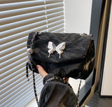 CL1294 - Vintage Butterfly Messenger Bag