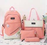BP823 - Korean Fashion 4pc Backpack Set
