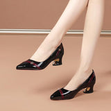 SH464 - Chunky Pointed Toe Women's Shoes