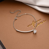 B894 - Half Moon Bay Geometry Cube Bracelet