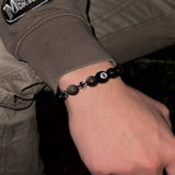 MJ170 - Single Beaded Black Men's Bracelet